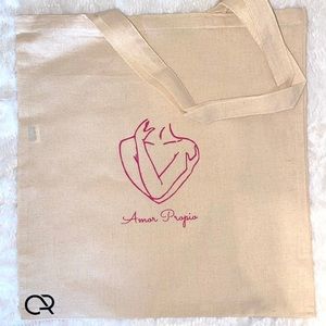 Amor propio | Self love handmade tote bag